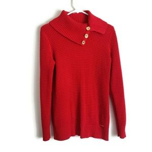 Red Calvin Klein Turtle Neck Sweater Brand New